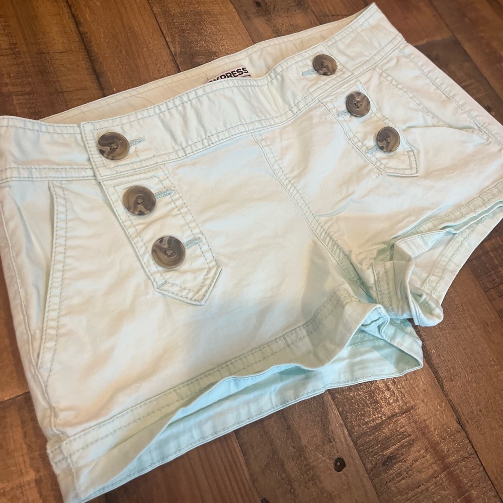 Express 6 Button Front Shorts